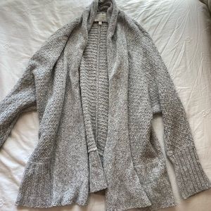 Anthropologie Grey Wool Sweater Cardigan - Angel of the North